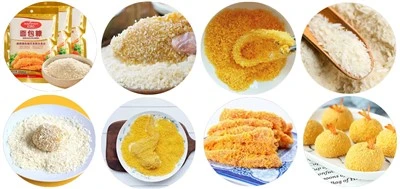 Linha de produção de lanches de migalhas de pão