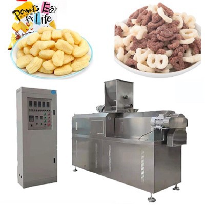 Extrusora de parafuso duplo Produção de lanches Puff